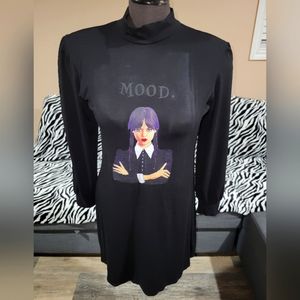 Wednesday Adams  print midi dress size M